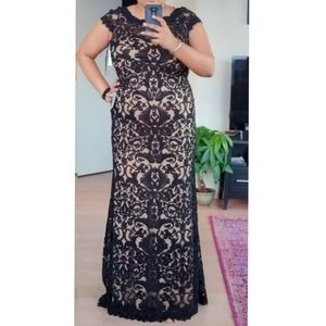 Tadashi Shoji Black Lace Gown